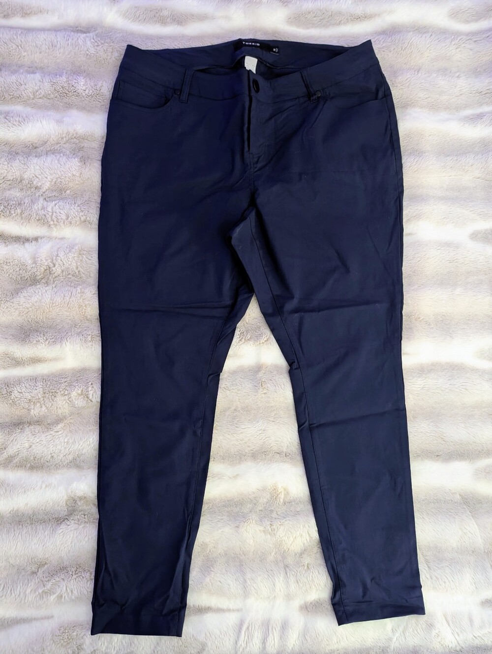 Torrid Navy Blue Tapered Ankle Slacks Workwear Pants - Plus Size 18